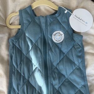 Diamond Baby Blue Quilted Vest